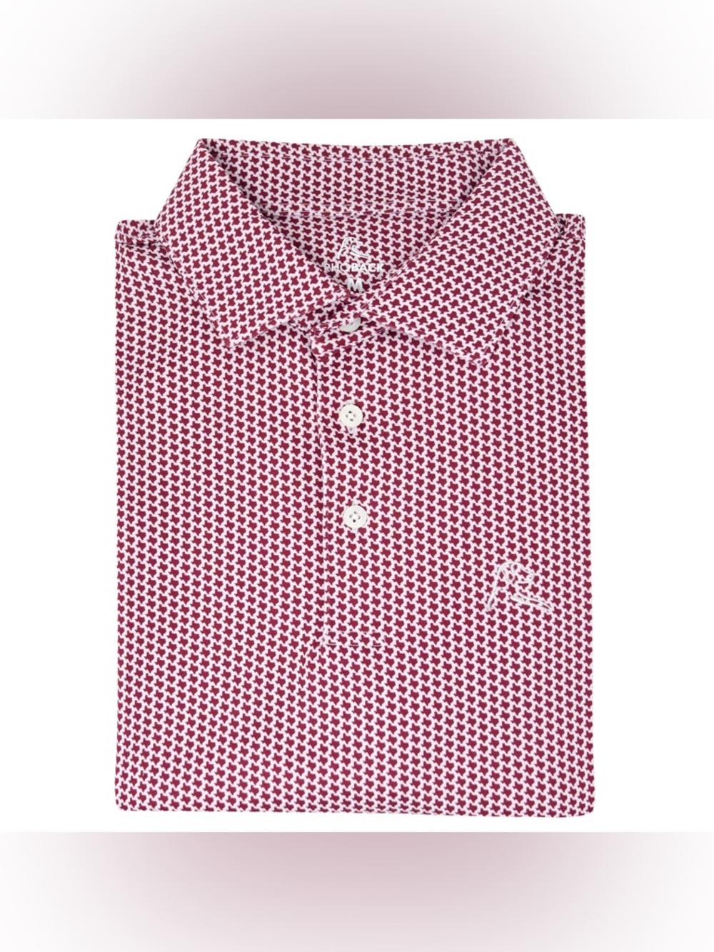 Rhoback The Don't Mess Men's Short Sleeve Performance Polo Golf Red